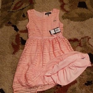 Peach DKNY dress NWT SIZE 8 GIRLS